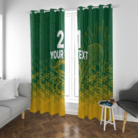 Custom South Africa Cricket Window Curtain Go Proteas World Cup Version 2023 Sproty - Wonder Print Shop