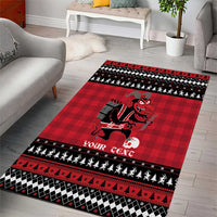 Merry Krampusnacht Personalized Area Rug Austrian Bavaria Alpine Christmas Demons - Wonder Print Shop