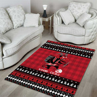 Merry Krampusnacht Personalized Area Rug Austrian Bavaria Alpine Christmas Demons - Wonder Print Shop