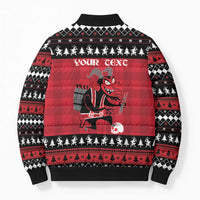 Merry Krampusnacht Personalized Bomber Puffer Jacket Austrian Bavaria Alpine Christmas Demons - Wonder Print Shop