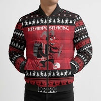 Merry Krampusnacht Personalized Bomber Puffer Jacket Austrian Bavaria Alpine Christmas Demons - Wonder Print Shop