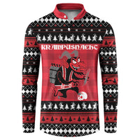 Merry Krampusnacht Personalized Button Sweatshirt Austrian Bavaria Alpine Christmas Demons - Wonder Print Shop