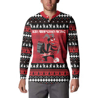 Merry Krampusnacht Personalized Button Sweatshirt Austrian Bavaria Alpine Christmas Demons - Wonder Print Shop