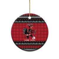 Merry Krampusnacht Personalized Ceramic Ornament Austrian Bavaria Alpine Christmas Demons - Wonder Print Shop