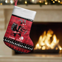 Merry Krampusnacht Personalized Christmas Stocking Austrian Bavaria Alpine Christmas Demons - Wonder Print Shop