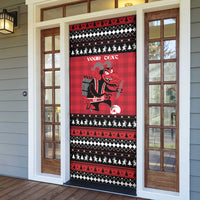 Merry Krampusnacht Personalized Door Cover Austrian Bavaria Alpine Christmas Demons - Wonder Print Shop