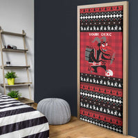 Merry Krampusnacht Personalized Door Cover Austrian Bavaria Alpine Christmas Demons - Wonder Print Shop