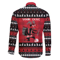 Merry Krampusnacht Personalized Family Matching Puletasi and Hawaiian Shirt Austrian Bavaria Alpine Christmas Demons - Wonder Print Shop