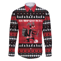 Merry Krampusnacht Personalized Family Matching Short Sleeve Bodycon Dress and Hawaiian Shirt Austrian Bavaria Alpine Christmas Demons - Wonder Print Shop