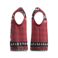 Merry Krampusnacht Personalized Christmas Knitted V-Neck Vest Austrian Bavaria Alpine Christmas Demons - Wonder Print Shop