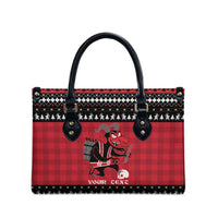 Merry Krampusnacht Personalized Leather Bag Austrian Bavaria Alpine Christmas Demons - Wonder Print Shop