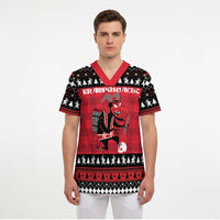 Merry Krampusnacht Personalized Scrub Top Austrian Bavaria Alpine Christmas Demons - Wonder Print Shop
