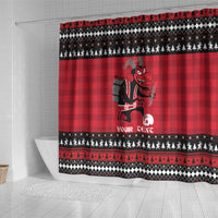Merry Krampusnacht Personalized Shower Curtain Austrian Bavaria Alpine Christmas Demons - Wonder Print Shop