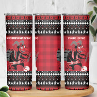 Merry Krampusnacht Personalized Skinny Tumbler Austrian Bavaria Alpine Christmas Demons - Wonder Print Shop