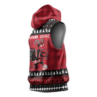 Merry Krampusnacht Personalized Sleeveless Hoodie Austrian Bavaria Alpine Christmas Demons - Wonder Print Shop