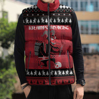 Merry Krampusnacht Personalized Sleeveless Puffer Jacket Austrian Bavaria Alpine Christmas Demons - Wonder Print Shop