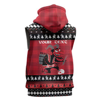 Merry Krampusnacht Personalized Sleeveless Zip Hoodie Austrian Bavaria Alpine Christmas Demons - Wonder Print Shop