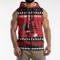 Merry Krampusnacht Personalized Sleeveless Zip Hoodie Austrian Bavaria Alpine Christmas Demons - Wonder Print Shop