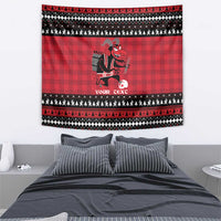 Merry Krampusnacht Personalized Tapestry Austrian Bavaria Alpine Christmas Demons - Wonder Print Shop