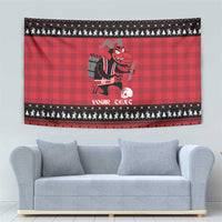 Merry Krampusnacht Personalized Tapestry Austrian Bavaria Alpine Christmas Demons - Wonder Print Shop