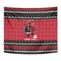 Merry Krampusnacht Personalized Tapestry Austrian Bavaria Alpine Christmas Demons - Wonder Print Shop