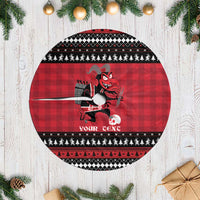 Merry Krampusnacht Personalized Tree Skirt Austrian Bavaria Alpine Christmas Demons - Wonder Print Shop