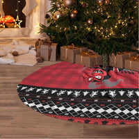 Merry Krampusnacht Personalized Tree Skirt Austrian Bavaria Alpine Christmas Demons - Wonder Print Shop