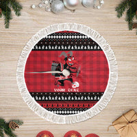 Merry Krampusnacht Personalized Tree Skirt Austrian Bavaria Alpine Christmas Demons - Wonder Print Shop