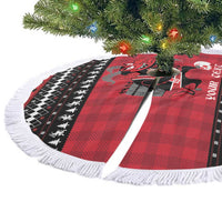 Merry Krampusnacht Personalized Tree Skirt Austrian Bavaria Alpine Christmas Demons - Wonder Print Shop