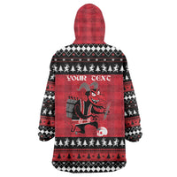 Merry Krampusnacht Personalized Wearable Blanket Hoodie Austrian Bavaria Alpine Christmas Demons - Wonder Print Shop