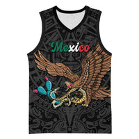Black Mexico Aztec Custom Basketball Jersey Special Edition Heritage - Wonder Print Shop