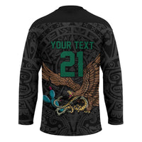 Black Mexico Aztec Custom Hockey Jersey Special Edition Heritage - Wonder Print Shop