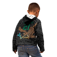 Black Mexico Aztec Custom Kid Hoodie Special Edition Heritage - Wonder Print Shop