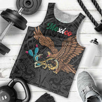 Black Mexico Aztec Custom Men Tank Top Special Edition Heritage - Wonder Print Shop