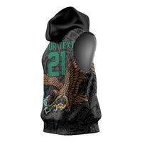 Black Mexico Aztec Custom Sleeveless Hoodie Special Edition Heritage - Wonder Print Shop