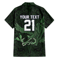 Green Mexico Aztec Custom Hawaiian Shirt Special Edition Heritage - Wonder Print Shop