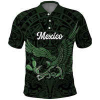 Green Mexico Aztec Custom Polo Shirt Special Edition Heritage - Wonder Print Shop