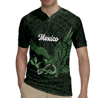 Green Mexico Aztec Custom Rugby Jersey Special Edition Heritage - Wonder Print Shop