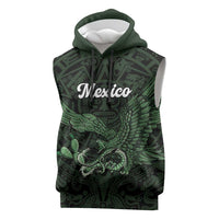 Green Mexico Aztec Custom Sleeveless Hoodie Special Edition Heritage - Wonder Print Shop