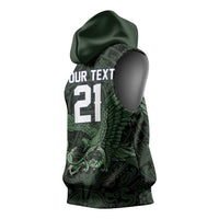 Green Mexico Aztec Custom Sleeveless Hoodie Special Edition Heritage - Wonder Print Shop