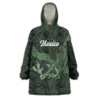 Green Mexico Aztec Custom Wearable Blanket Hoodie Special Edition Heritage - Wonder Print Shop