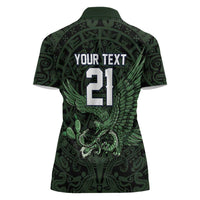 Green Mexico Aztec Custom Women Polo Shirt Special Edition Heritage - Wonder Print Shop
