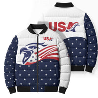 United States Soccer Bomber Puffer Jacket Stars and Stripes Special Edition Heritage - Wonder Print Shop