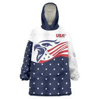 United States Soccer Wearable Blanket Hoodie Stars and Stripes Special Edition Heritage - Wonder Print Shop