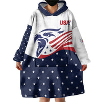 United States Soccer Wearable Blanket Hoodie Stars and Stripes Special Edition Heritage - Wonder Print Shop