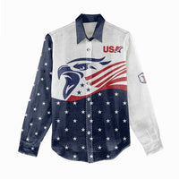 United States Soccer Women Casual Shirt Stars and Stripes Special Edition Heritage - Wonder Print Shop