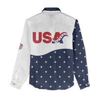 United States Soccer Women Casual Shirt Stars and Stripes Special Edition Heritage - Wonder Print Shop