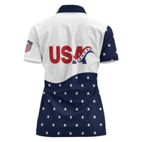 United States Soccer Women Polo Shirt Stars and Stripes Special Edition Heritage - Wonder Print Shop