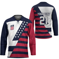 Custom World Soccer United States 2026 Hockey Jersey Simple Stars and Stripes - Wonder Print Shop