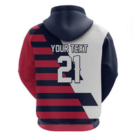 Custom World Soccer United States 2026 Hoodie Simple Stars and Stripes - Wonder Print Shop
